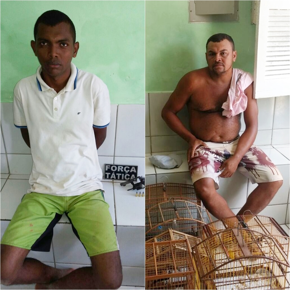 Homens presos na cidade de Altos