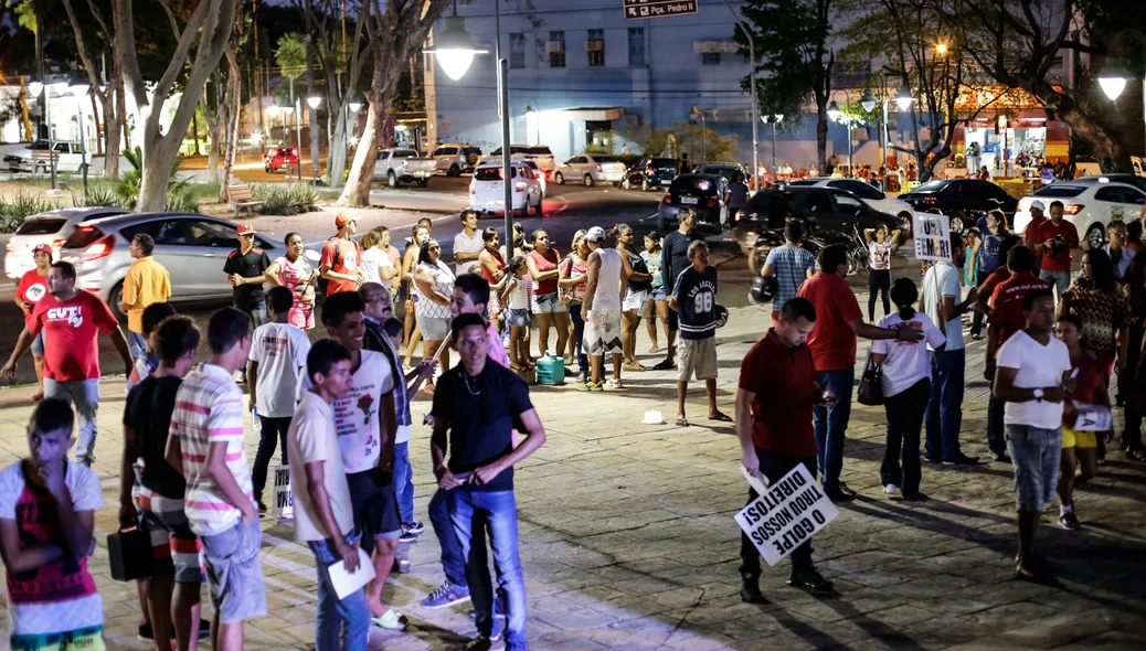 Manifestação a favor de Lula 