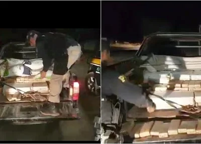 Droga apreendida pela PRF em Cristalândia