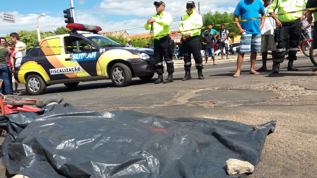 Local onde o idoso foi atropelado