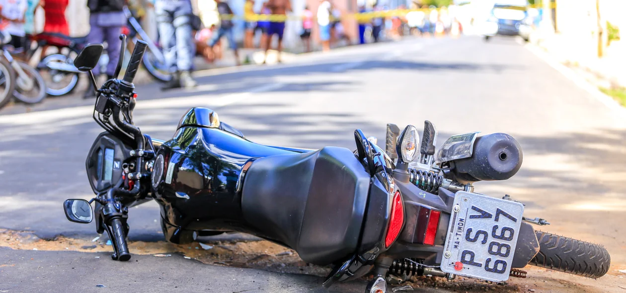 Moto usada no crime