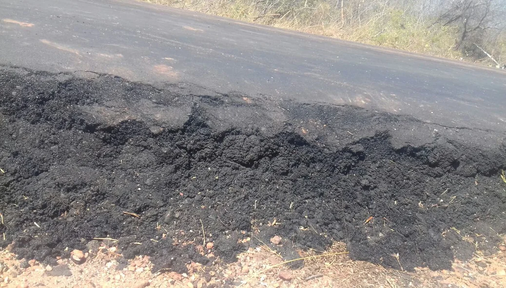 Desnível na estrada