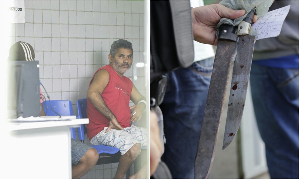 Francisco Teres e as facas usadas na briga