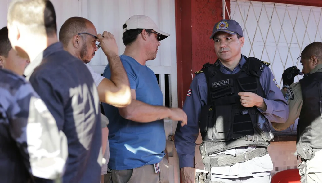 A Polícia Civil foi acionada para fazer a perícia criminal