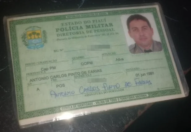 Capitão da Polícia Militar do Piauí Antônio Carlos Pinto Farias foi morto em Timon-MA