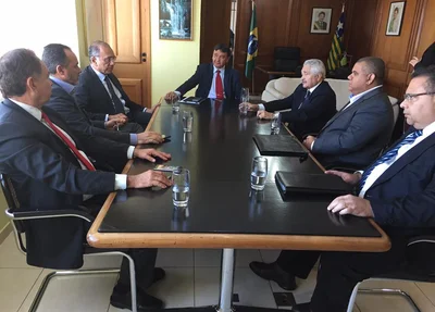 Elmano Férrer se reúne com Wellington Dias