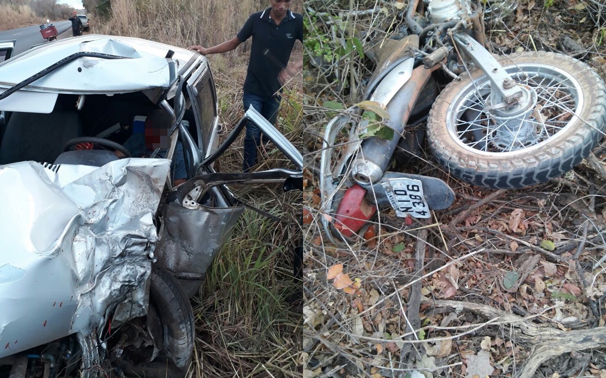 Colisão entre Fiat Uno e moto vitimou jovem de 27 anos