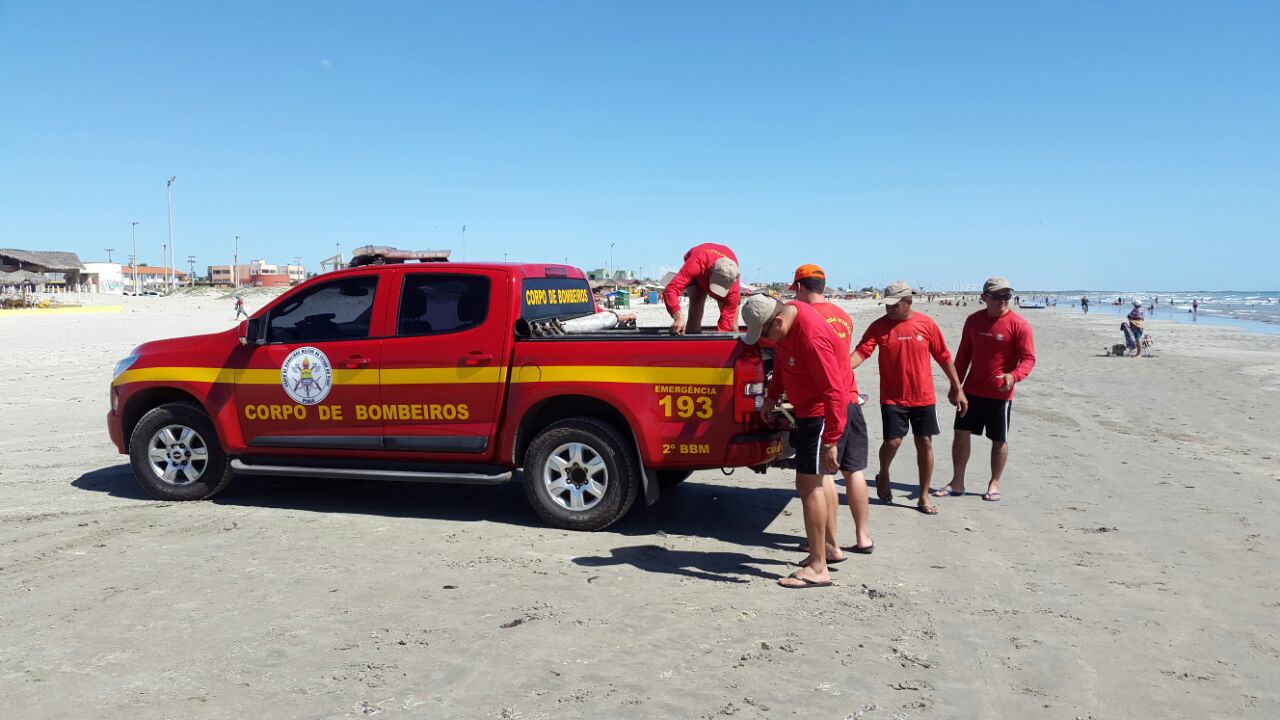 Corpo de Bombeiros está com efetivo extra durante período de férias no litoral