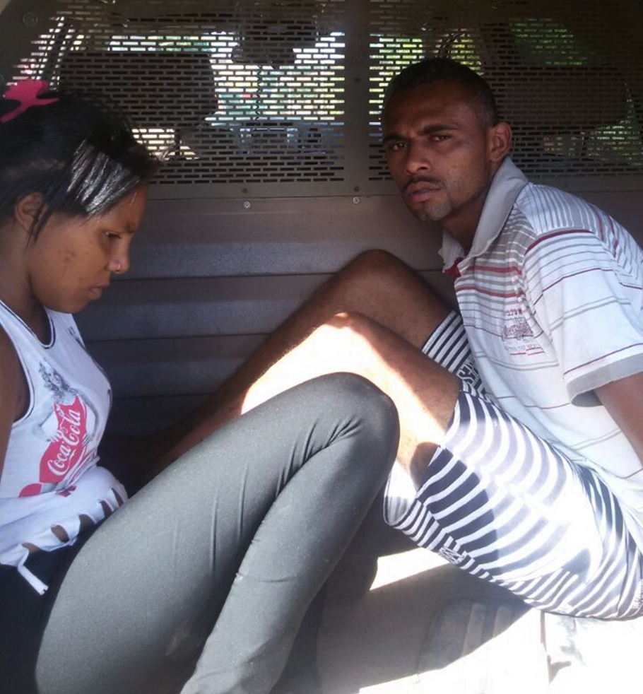 Casal estava com arma de fogo