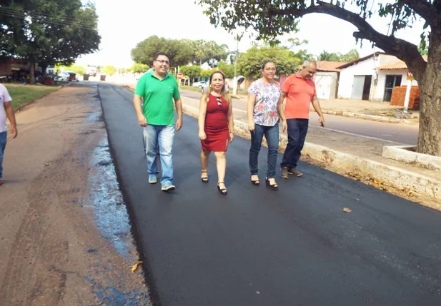 Obras na cidade de Esperantina 