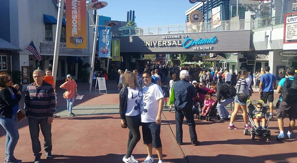 Empresário durante passeio a Orlando