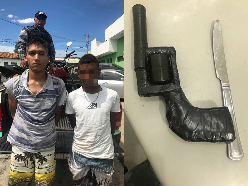 João Marcos Pereira das Neves, de 21 anos, e um adolescente de 16 anos são suspeitos de assalto