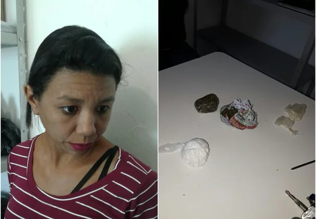 Mulher flagrada tentando entrar com droga na Casa de Custódia