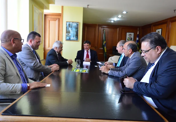 Wellington e Elmano com investidores