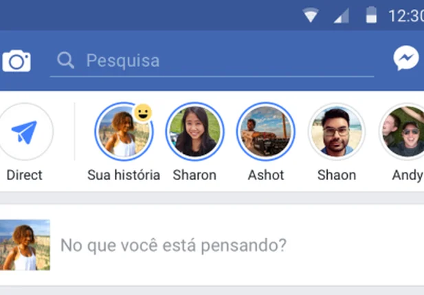 Facebook testa função stories para computadores