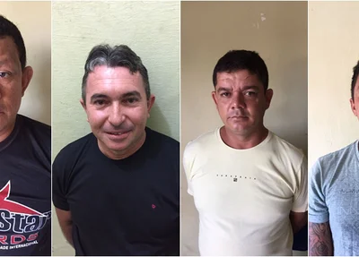 Presos na operação 
