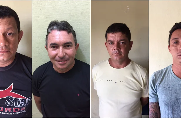Presos na operação 
