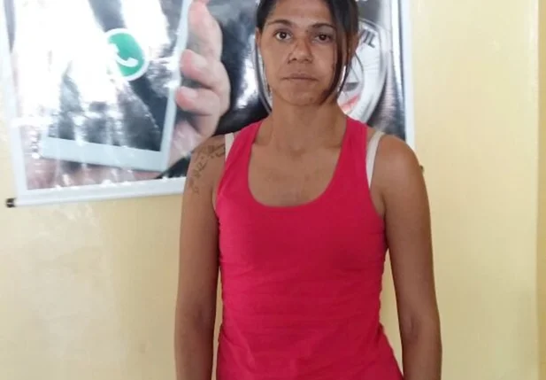 Mulher que transportava a droga