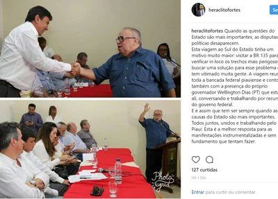 Heráclito Fortes responde manifestação em Bom Jesus