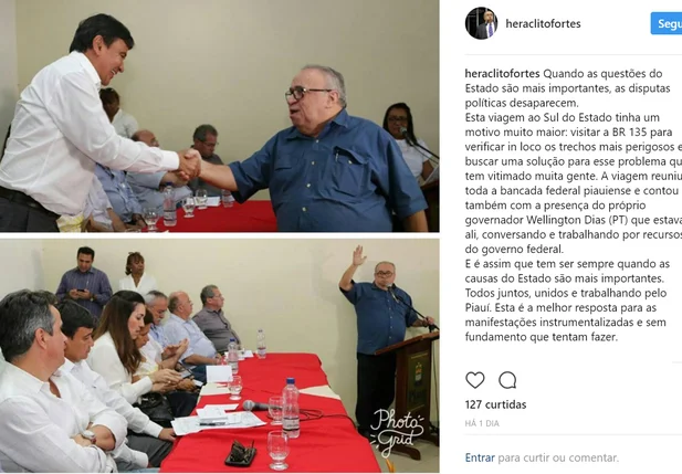 Heráclito Fortes responde manifestação em Bom Jesus