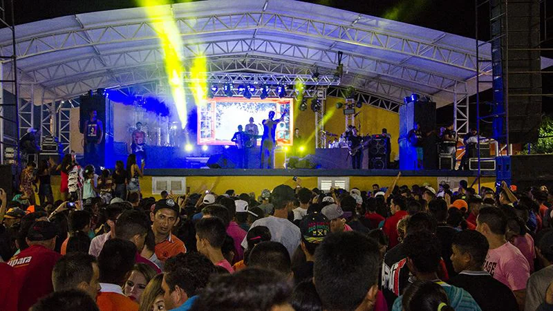 Palco montado