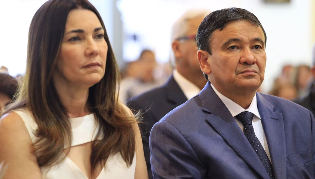 Governador Wellington Dias e a vice-prefeita, Margarete Coelho