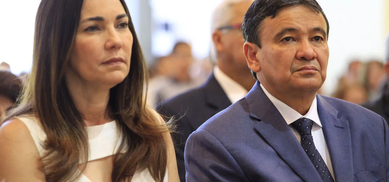 Governador Wellington Dias e a vice-prefeita, Margarete Coelho