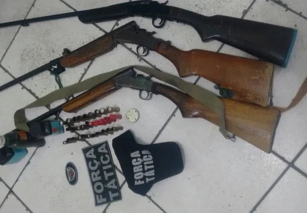 Armas apreendidas
