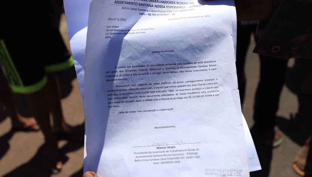 Moradores solicitam melhorias para o assentamento nossa esperança 
