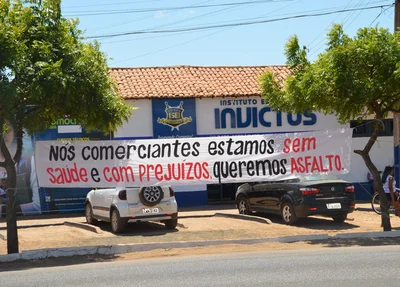 Faixa de protesto
