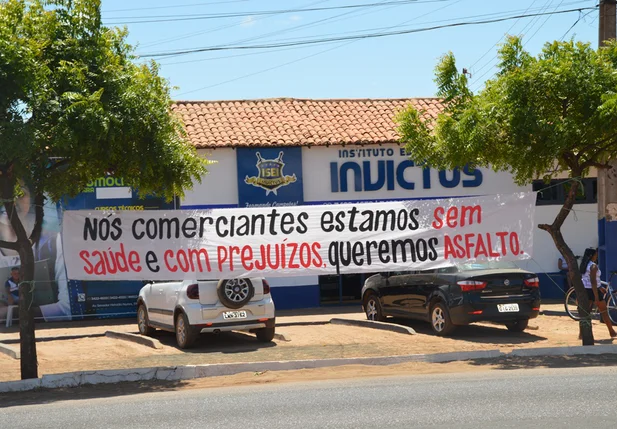 Faixa de protesto