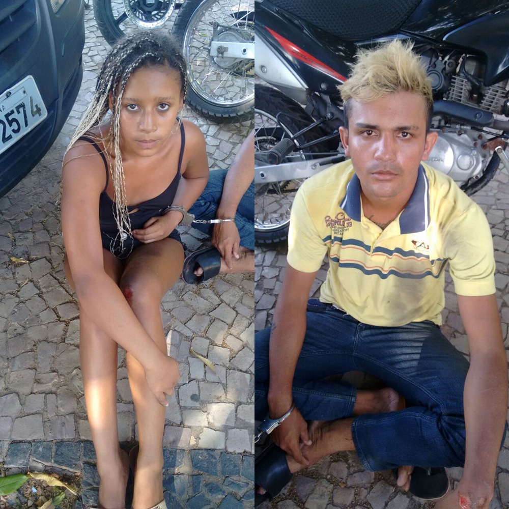 Suspeitos de realizarem assaltos 