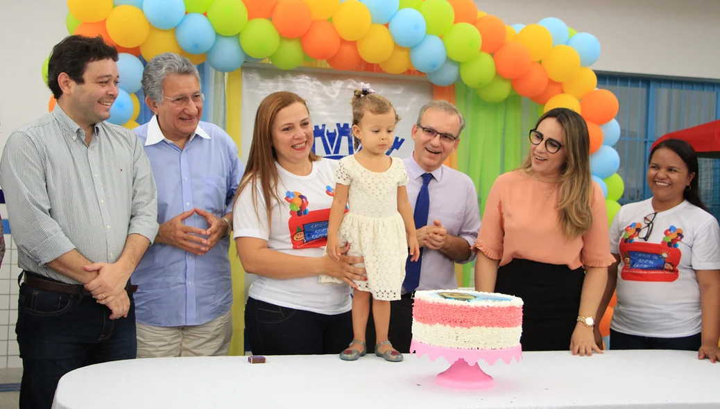 Comemoração do aniversário da pequena Aline