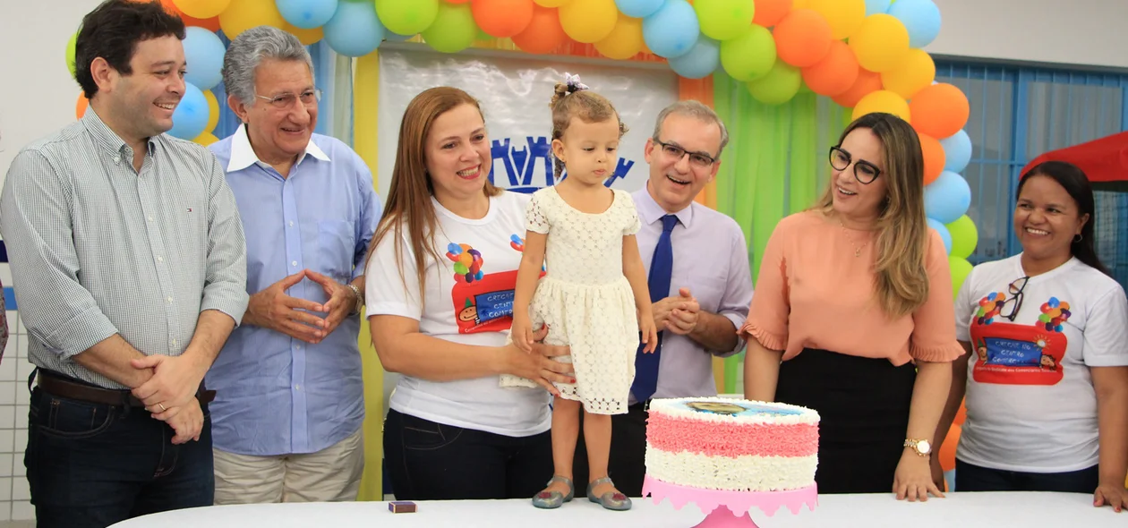 Comemoração do aniversário da pequena Aline