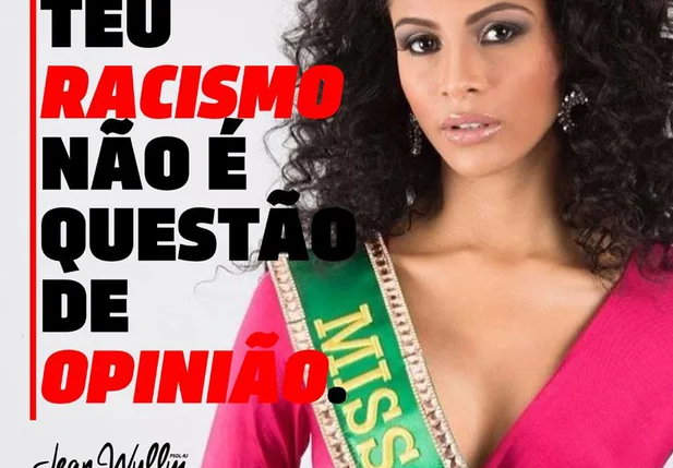 Deputado Jean Wyllys defende Miss Piauí Monalysa Alcântara