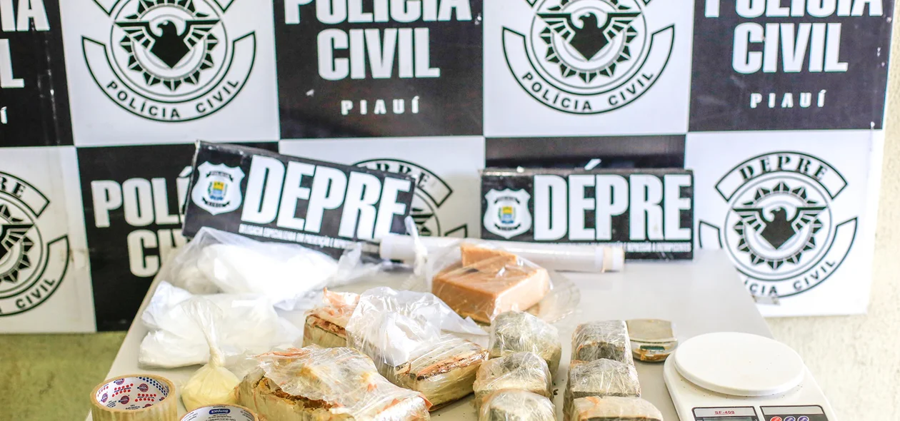 Droga apreendida pela equipe da Depre
