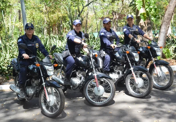 Motos serão usadas para policiamento em parques de Teresina