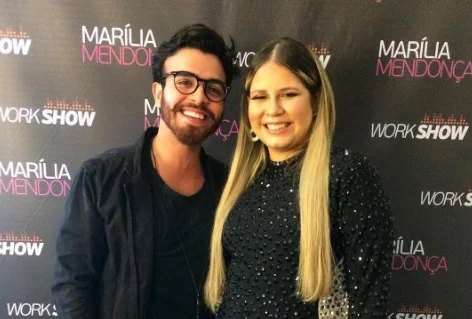 Matheus Corcione e cantora Marília Mendonça
