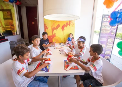 Alunos da escola de Timon 