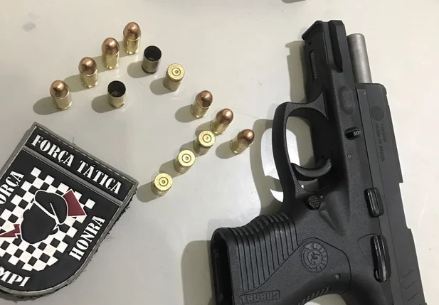 Arma apreendida pela Força Tática