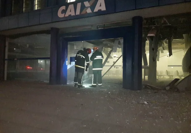 Agência destruída
