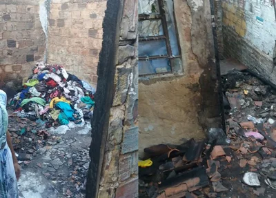 Incêndio destrói casa no bairro Ilhotas