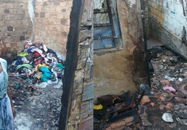 Incêndio destrói casa no bairro Ilhotas