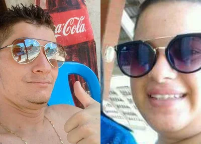 Mário Nobaia e Camila Carolina foram mortos dentro de um carro