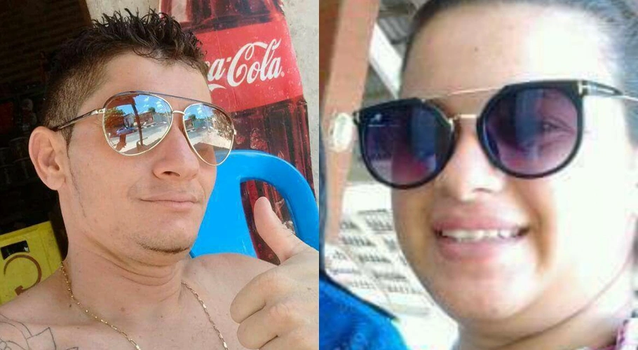 Mário Nobaia e Camila Carolina foram mortos dentro de um carro