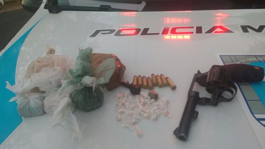 Material apreendido pela polícia