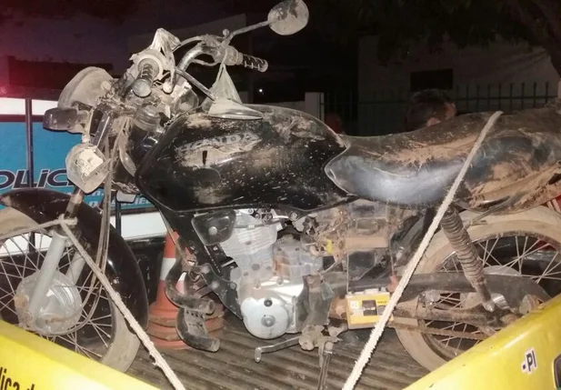 Motocicleta da vítima