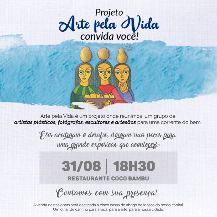 Projeto de arte ajudará cinco casas de abrigo de idosos em Teresina
