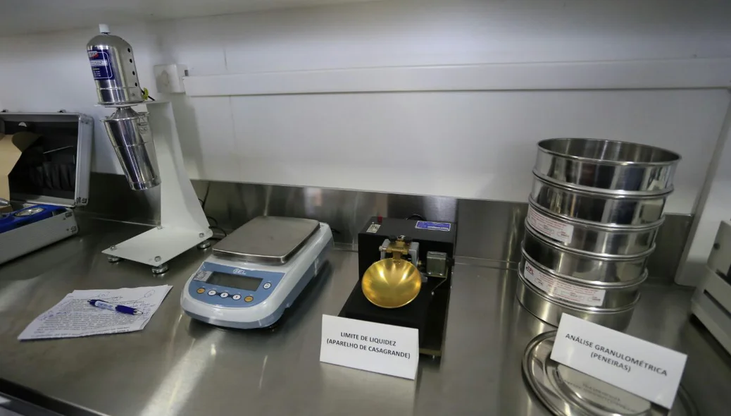 Equipamentos do laboratório