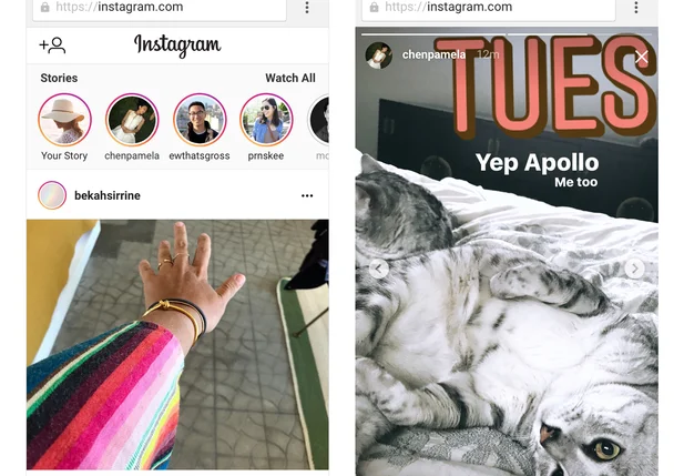 Instagram libera stories para versão web